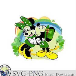 mickey minnie irish four leaf clover patricks day png