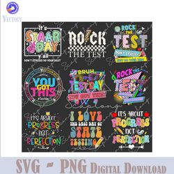 bundle rock the test png, test day teacher png, state testing png