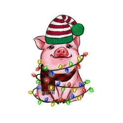 baby pig christmas png