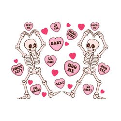 retro skeleton valentine png