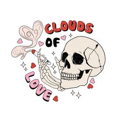 cloud of love skeleton png