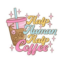 half human half coffee png