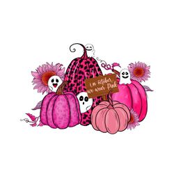 spooky pumpkin leopard breast cancer png