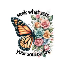 seek what sets your soul butterfly