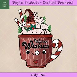 warm wishes hot cocoa sublimation
