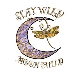 stay wild moon child dragonfly png