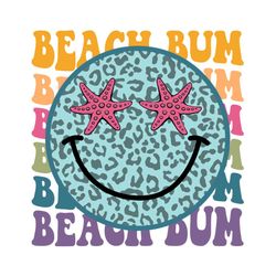 beach bum smile sublimation