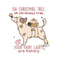 fairy light ,dog ,christmas png sublimat