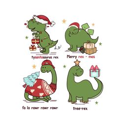 dino christmas png sublimaton