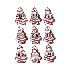 christmas tree cakes png