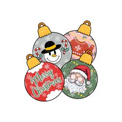 merry christmas ball santa claus png