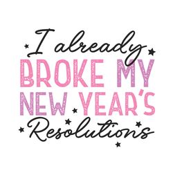 pink new year funny quote svg