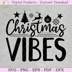 christmas vibes svg tshirt design