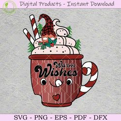 warm wishes hot cocoa sublimation