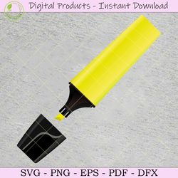 reliable vector highlighter pen graphic