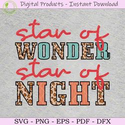 star of wonder star of night sublimation