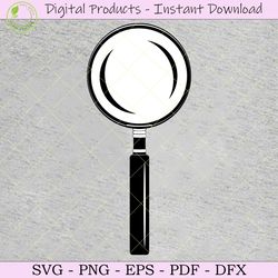 magnifying glass vector clipart image