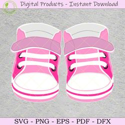 baby shower boy and girl baby shoe icon