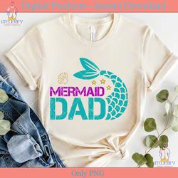 mermaid dad svg tshirt