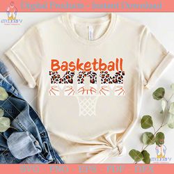 basketball mom leopard basketball hoop