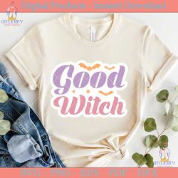 good witch retro sticker design