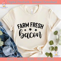 farm fresh bacon svg design