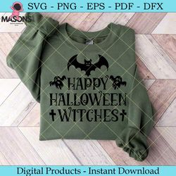 happy halloween witches svg tshirt