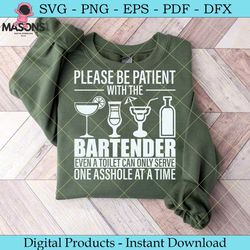 please be patient with the bartender svg