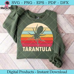 vintage tarantula svg png cut file