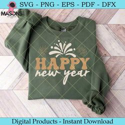 happy new year cutting file