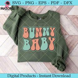 bunny baby retro svg design