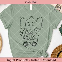 baby elephant cartoon clipart craft idea