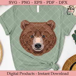 bear face svg