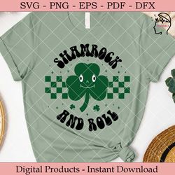 shamrock and roll st. patrick's day svg