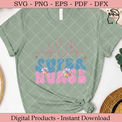 super nurse retro svg