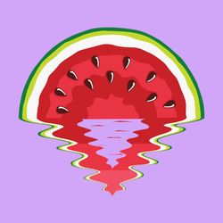 watermelon sunset summer vibes