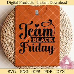 team black friday svg design