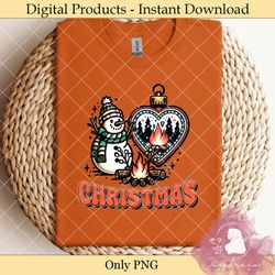 merry christmas snowman sublimation png