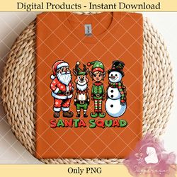 santa squad christmas sublimation png