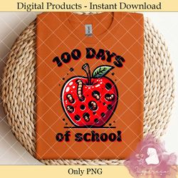 100 days of school apple sublimation