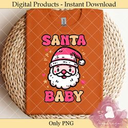 pink santa baby sublimation