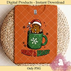 merry and bright mug art