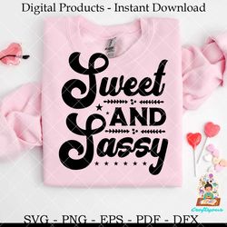 sweet and sassy baby svg