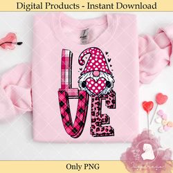 pink valentine gnome sublimation png