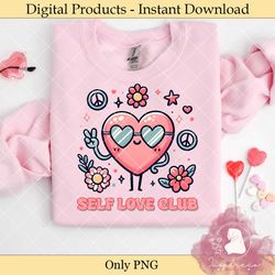 self love club retro valentine png