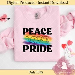 peace love pride lgbt rainbow