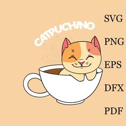 cappuccino purrfection puns svg