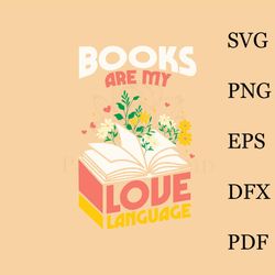 books are my love language floral