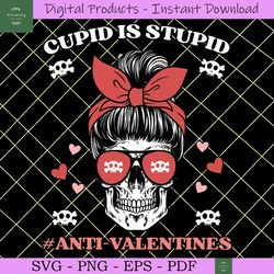 cupid is stupid skeleton svg