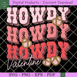 howdy valentine love svg